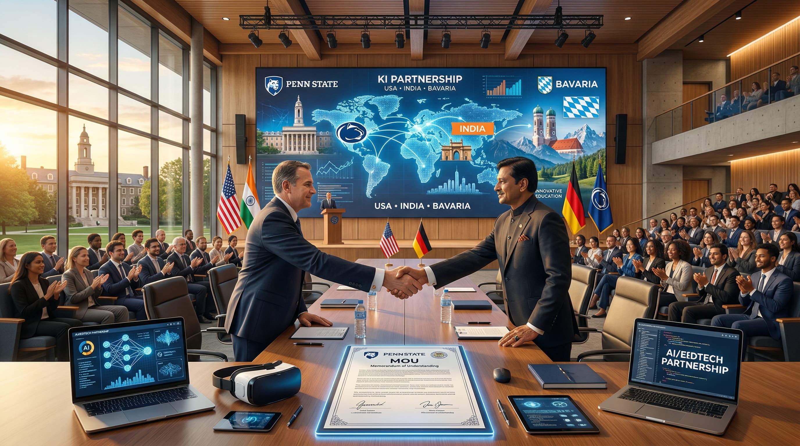 Penn State MOU KI mit Indien fördert Bildungskooperation