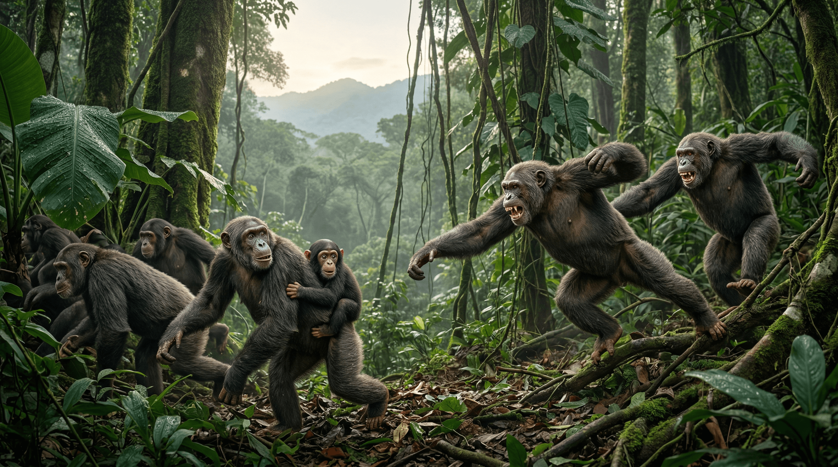 Schimpansen-Krieg Uganda treibt EdTech-Boom in Bayern