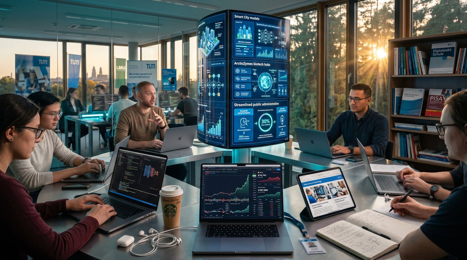 KI-Labor in Umeå: Sektorale Modelle mit EdTech-Tools, Markt-Daten und bayerischer Ausbildungsanpassung