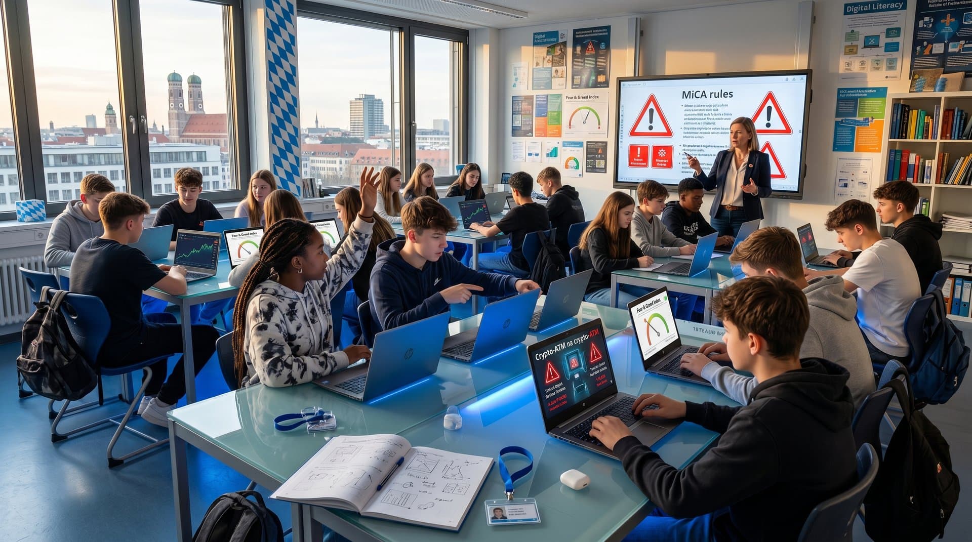 Bayerische Gymnasialschüler lernen mit EdTech-Tools Finanzbildung zu Krypto-Scams und Crypto-ATM-Verbot Minnesota