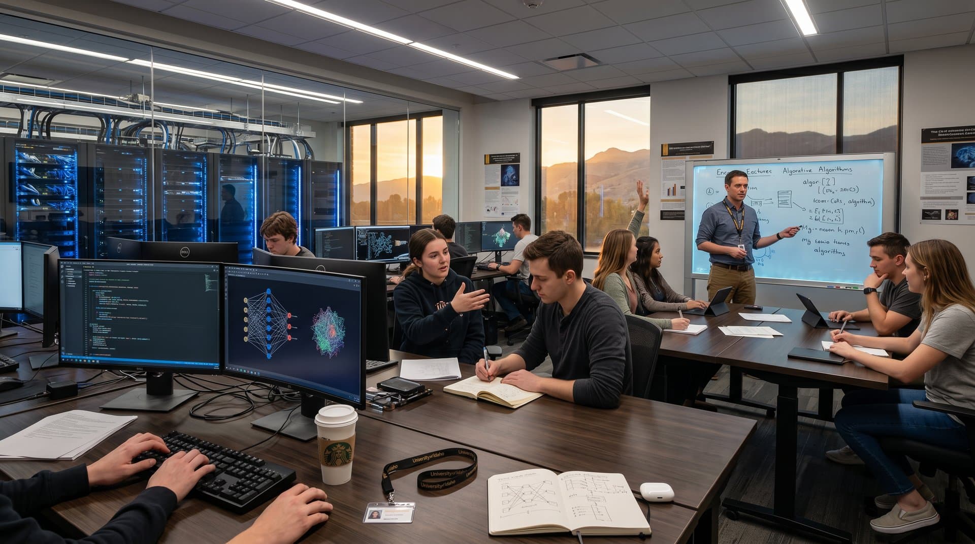 KI-Labor an US-Uni: Studierende entwickeln Algorithmen mit Serverblick und interaktivem Whiteboard