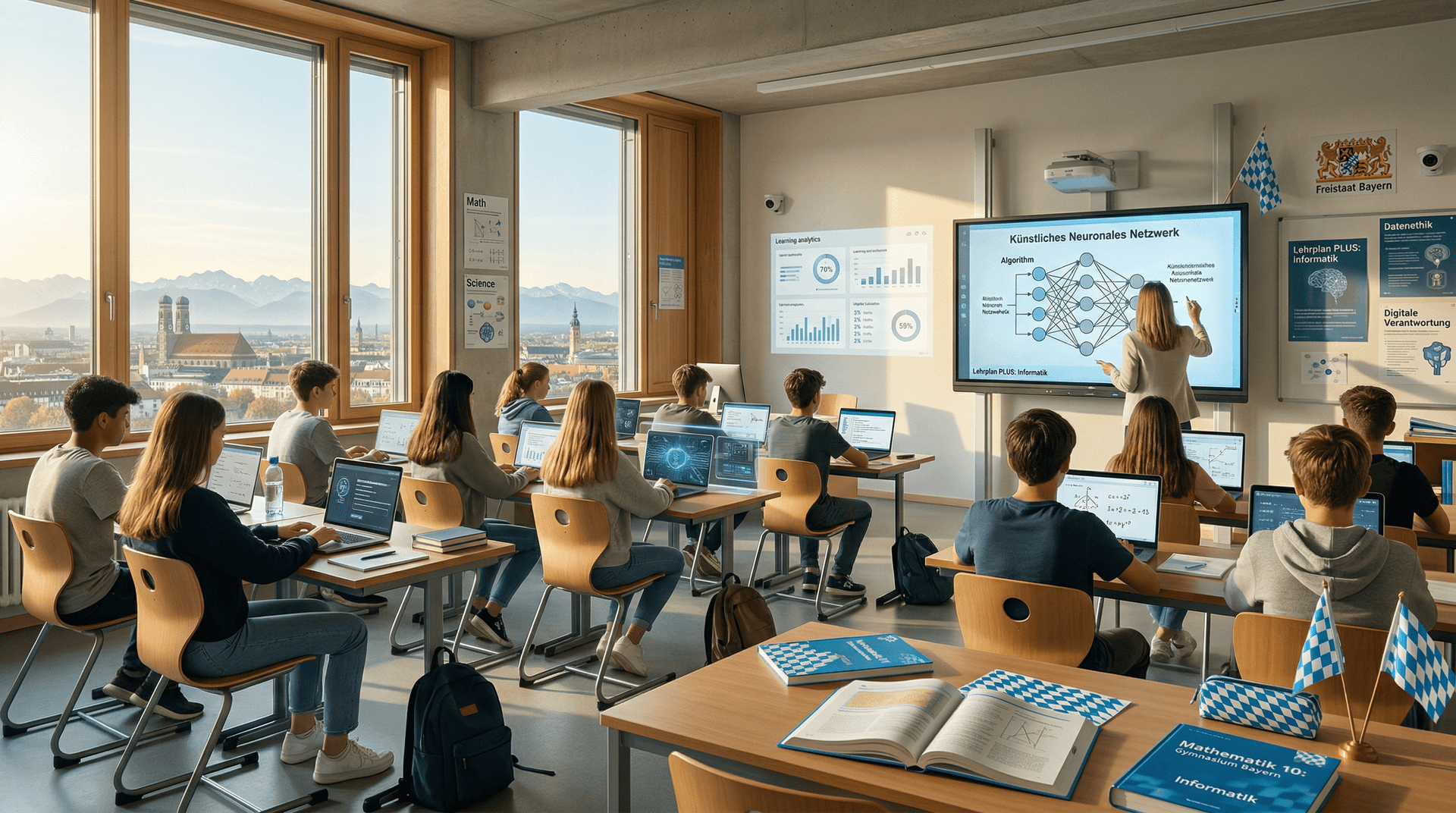 Schulen KI ohne Roadmap: Bayern testet mit 825 Mio. EUR