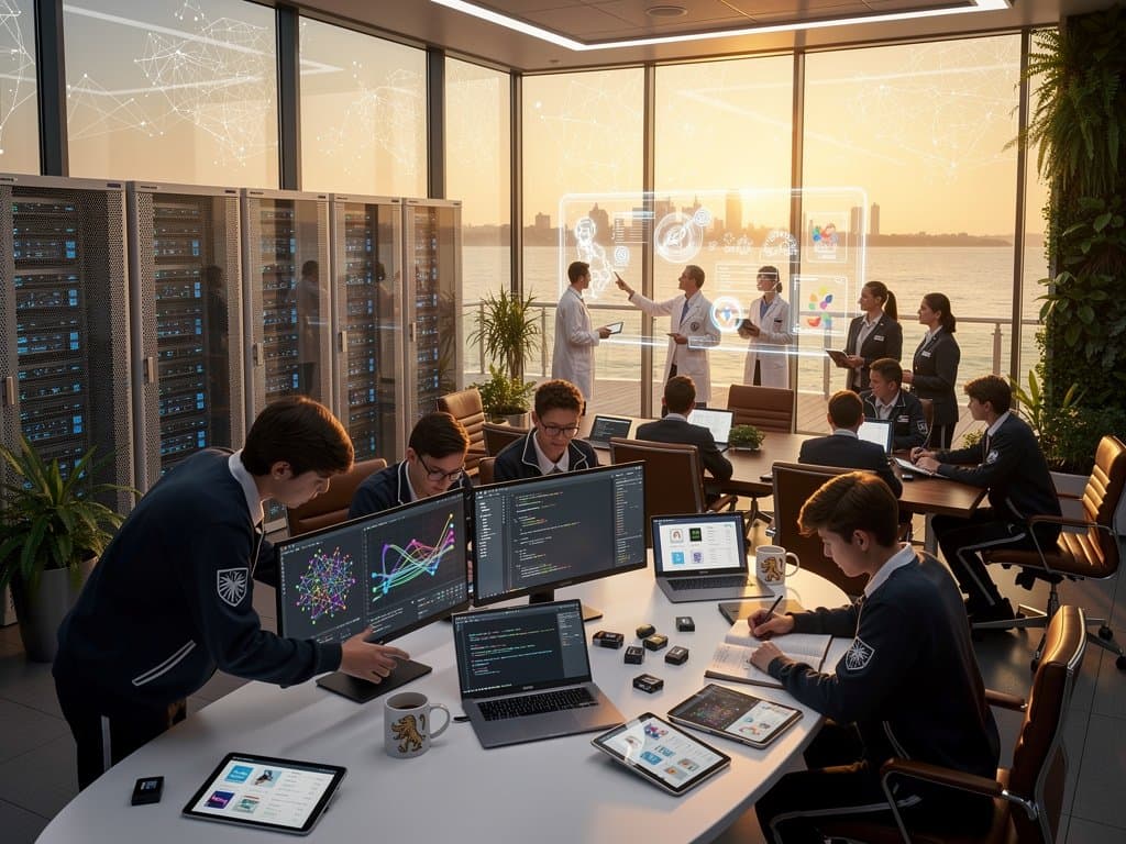 KI-Labor in Maryland mit Netzwerk-Analyse, bayerischen EdTech-Elementen und Servern