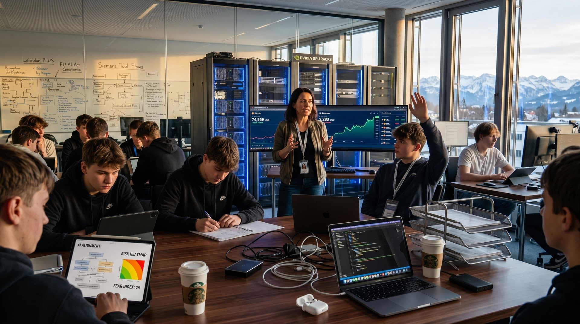 EdTech-Labor München: KI-Risiko-Grafiken, Fear Index 29, GPU-Server